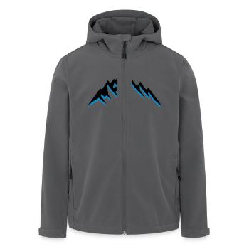 mountains design - Recycelte Männer Softshell-Jacke von Stanley/Stella - Anthrazit - Vorne - AI Model Male 185 light (185cm)