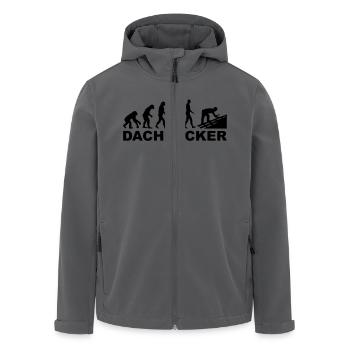 Dachdecker - Recycelte Männer Softshell-Jacke von Stanley/Stella - Anthrazit - Vorne - AI Model Male 185 light (185cm)