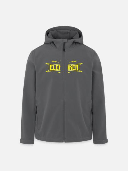 Elektriker Elektrotechniker Strippenzieher Blitz - Recycelte Männer Softshell-Jacke von Stanley/Stella - Anthrazit