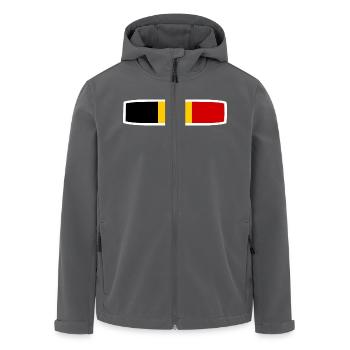 Belgien - Recycelte Männer Softshell-Jacke von Stanley/Stella - Anthrazit - Vorne - AI Model Male 185 light (185cm)