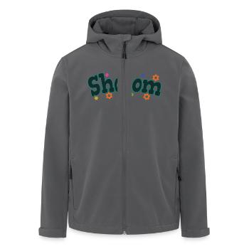 Shalom Peace & Harmony Jüdische Weihnachtsgeschenke - Recycelte Männer Softshell-Jacke von Stanley/Stella - Anthrazit - Vorne - AI Model Male 185 light (185cm)