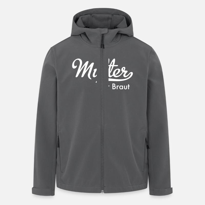 Mutter der Braut - Recycelte Männer Softshell-Jacke von Stanley/Stella - Anthrazit