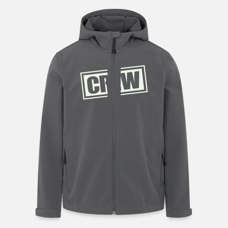 équipage - Veste softshell homme en polyester recyclé Stanley/Stella - charbon