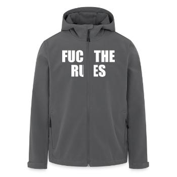 Fuck the rules - Recycelte Männer Softshell-Jacke von Stanley/Stella - Anthrazit - Vorne - AI Model Male 185 light (185cm)