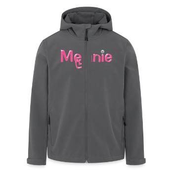 Melanie Name Ballonschrift - Recycelte Männer Softshell-Jacke von Stanley/Stella - Anthrazit - Vorne - AI Model Male 185 light (185cm)