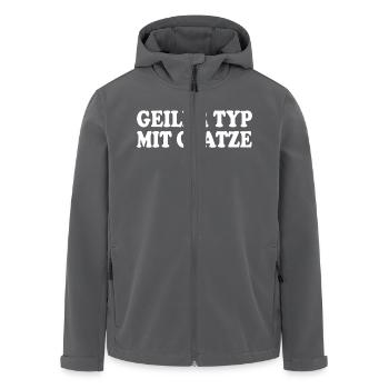 geiler typ mit glatze - Recycelte Männer Softshell-Jacke von Stanley/Stella - Anthrazit - Vorne - AI Model Male 185 light (185cm)