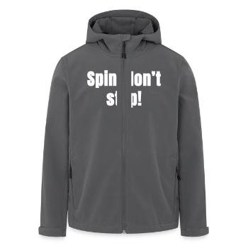 Spin do not stop! - Recycelte Männer Softshell-Jacke von Stanley/Stella - Anthrazit - Vorne - AI Model Male 185 light (185cm)