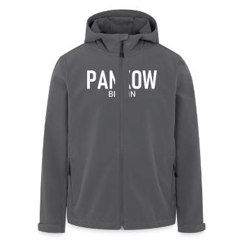 Pankow - Berlin - Bezirk - Deutschland - Recycelte Männer Softshell-Jacke von Stanley/Stella - Anthrazit - Vorne - AI Model Male 185 light (185cm)