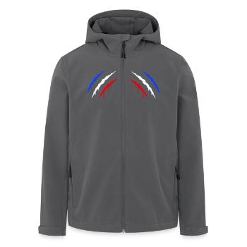 Krallen Frankreich 2 - Recycelte Männer Softshell-Jacke von Stanley/Stella - Anthrazit - Vorne - AI Model Male 185 light (185cm)