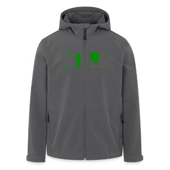 Glück - Recycelte Männer Softshell-Jacke von Stanley/Stella - Anthrazit - Vorne - AI Model Male 185 light (185cm)