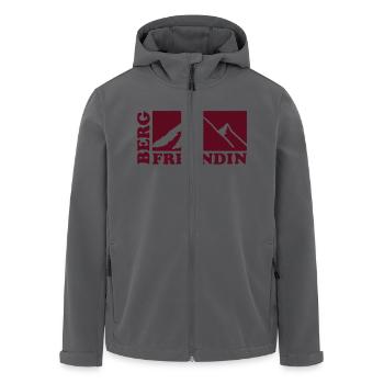 Berg - Recycelte Männer Softshell-Jacke von Stanley/Stella - Anthrazit - Vorne - AI Model Male 185 light (185cm)