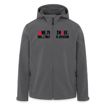 Right System - Recycelte Männer Softshell-Jacke von Stanley/Stella - Anthrazit - Vorne - AI Model Male 185 light (185cm)