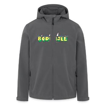 Bodensee Ferienglück - Recycelte Männer Softshell-Jacke von Stanley/Stella - Anthrazit - Vorne - AI Model Male 185 light (185cm)
