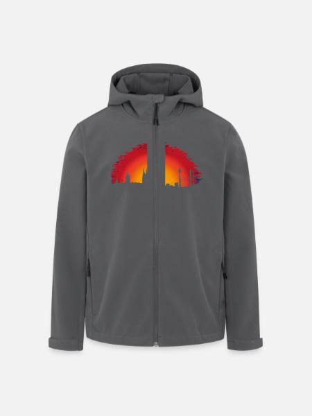 Köln - Recycelte Männer Softshell-Jacke von Stanley/Stella - Anthrazit
