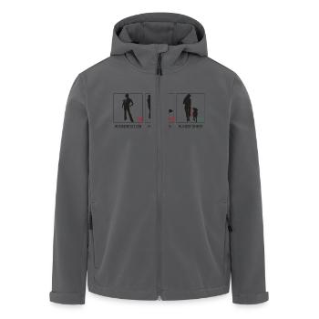 der feine unterschied - Recycelte Männer Softshell-Jacke von Stanley/Stella - Anthrazit - Vorne - AI Model Male 185 light (185cm)