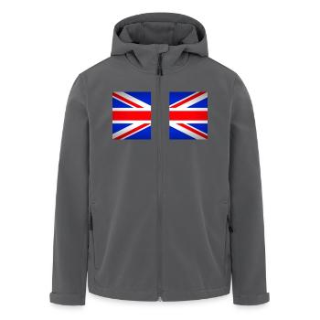 u.k. - Recycelte Männer Softshell-Jacke von Stanley/Stella - Anthrazit - Vorne - AI Model Male 185 light (185cm)