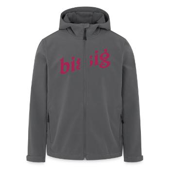 bissig - Recycelte Männer Softshell-Jacke von Stanley/Stella - Anthrazit - Vorne - AI Model Male 185 light (185cm)