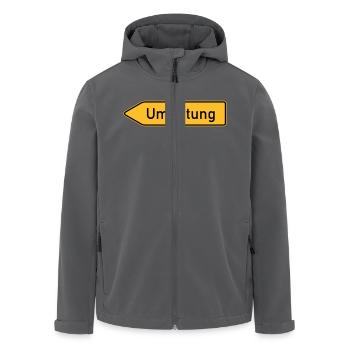 Umleitung Links - Recycelte Männer Softshell-Jacke von Stanley/Stella - Anthrazit - Vorne - AI Model Male 185 light (185cm)