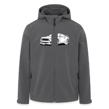 Cool Car White - Recycelte Männer Softshell-Jacke von Stanley/Stella - Anthrazit - Vorne - AI Model Male 185 light (185cm)