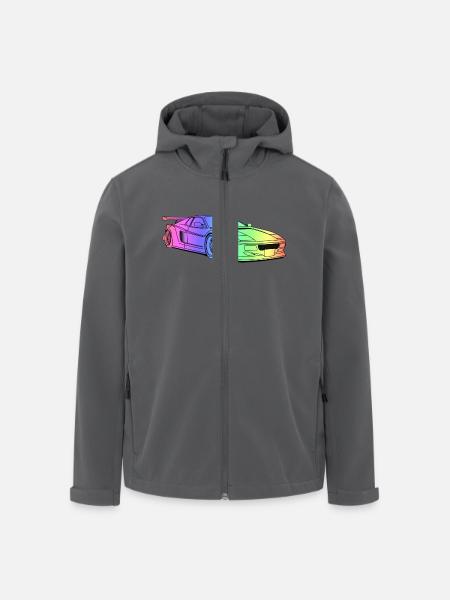 cool car colourful - Recycelte Männer Softshell-Jacke von Stanley/Stella - Anthrazit
