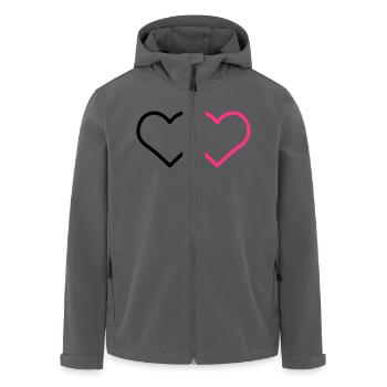 Ehe Allianzen Herz Corazone Alianzas Herz Ehe - Recycelte Männer Softshell-Jacke von Stanley/Stella - Anthrazit - Vorne - AI Model Male 185 light (185cm)