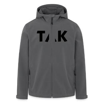 Wortsalat - TAKTIK - für 2 Personen - TAK - Recycelte Männer Softshell-Jacke von Stanley/Stella - Anthrazit - Vorne - AI Model Male 185 light (185cm)