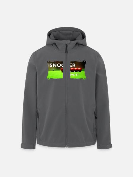 SNOOKER - I LOVE IT - Recycelte Männer Softshell-Jacke von Stanley/Stella - Anthrazit