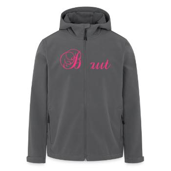 Braut - Recycelte Männer Softshell-Jacke von Stanley/Stella - Anthrazit - Vorne - AI Model Male 185 light (185cm)