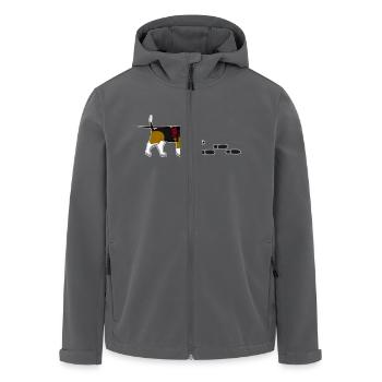 Mantrailing Beagle - Recycelte Männer Softshell-Jacke von Stanley/Stella - Anthrazit - Vorne - AI Model Male 185 light (185cm)