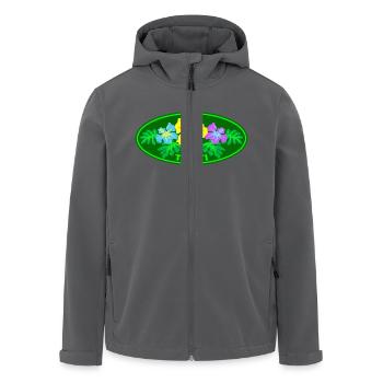 tahiti Hibiskus - Recycelte Männer Softshell-Jacke von Stanley/Stella - Anthrazit - Vorne - AI Model Male 185 light (185cm)