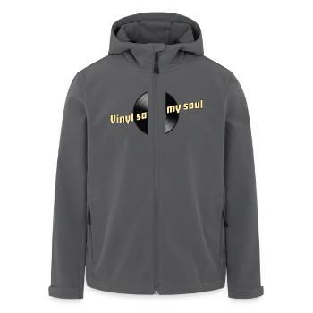Vinyl saved my soul, vinyl forever, schallplatte, - Recycelte Männer Softshell-Jacke von Stanley/Stella - Anthrazit - Vorne - AI Model Male 185 light (185cm)