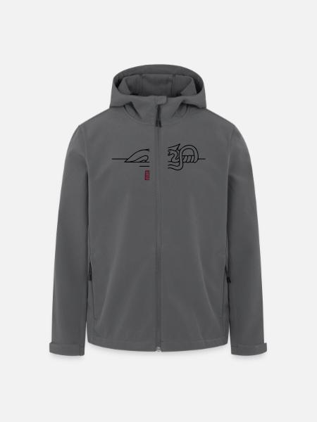 epic wingtsun crane snake battle - Recycelte Männer Softshell-Jacke von Stanley/Stella - Anthrazit