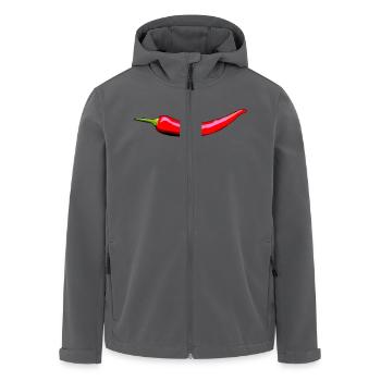 Chili - Recycelte Männer Softshell-Jacke von Stanley/Stella - Anthrazit - Vorne - AI Model Male 185 light (185cm)