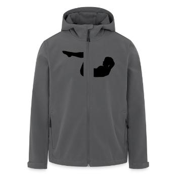Fitness - Recycelte Männer Softshell-Jacke von Stanley/Stella - Anthrazit - Vorne - AI Model Male 185 light (185cm)