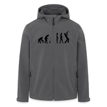 Trompete - Recycelte Männer Softshell-Jacke von Stanley/Stella - Anthrazit - Vorne - AI Model Male 185 light (185cm)