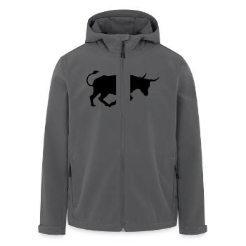 kampfstier andalusien spanischer baskischer stier - Recycelte Männer Softshell-Jacke von Stanley/Stella - Anthrazit - Vorne - AI Model Male 185 light (185cm)