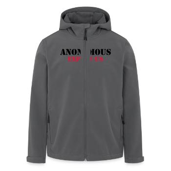 Anonymous : Expect us - Recycelte Männer Softshell-Jacke von Stanley/Stella - Anthrazit - Vorne - AI Model Male 185 light (185cm)