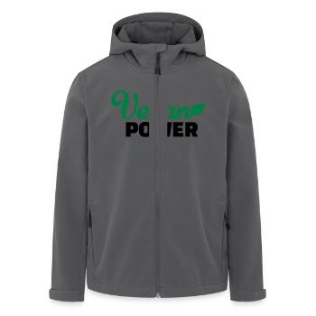 Vegan - Recycelte Männer Softshell-Jacke von Stanley/Stella - Anthrazit - Vorne - AI Model Male 185 light (185cm)