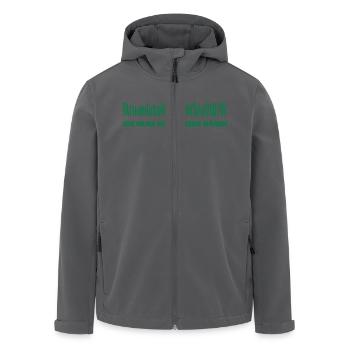 Muss noch Rasen mähen - Recycelte Männer Softshell-Jacke von Stanley/Stella - Anthrazit - Vorne - AI Model Male 185 light (185cm)