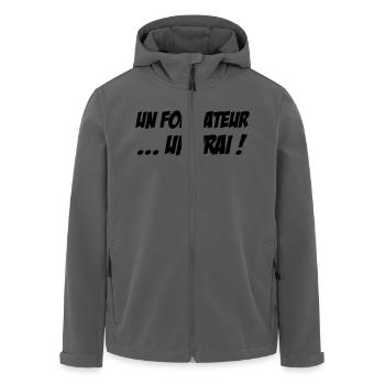 Ausbilder / Lehrer / Gestalter / trainer - Recycelte Männer Softshell-Jacke von Stanley/Stella - Anthrazit - Vorne - AI Model Male 185 light (185cm)