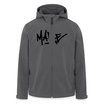 Graffiti Marie - Recycelte Männer Softshell-Jacke von Stanley/Stella - Anthrazit - Vorne - AI Model Male 185 light (185cm)