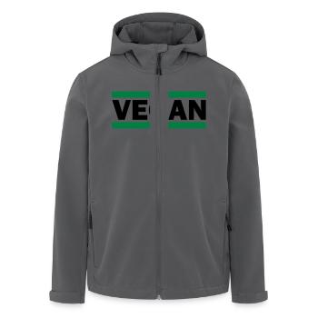 Vegan - Recycelte Männer Softshell-Jacke von Stanley/Stella - Anthrazit - Vorne - AI Model Male 185 light (185cm)