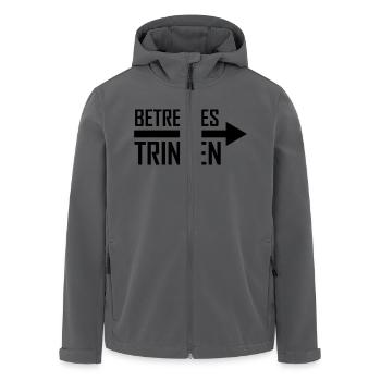 betreutes trinken - Recycelte Männer Softshell-Jacke von Stanley/Stella - Anthrazit - Vorne - AI Model Male 185 light (185cm)