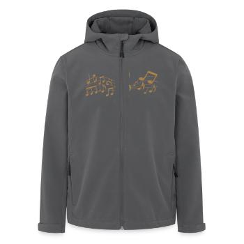 Melodie Musik Noten - Recycelte Männer Softshell-Jacke von Stanley/Stella - Anthrazit - Vorne - AI Model Male 185 light (185cm)