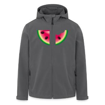 Smiley Watermelon - Recycelte Männer Softshell-Jacke von Stanley/Stella - Anthrazit - Vorne - AI Model Male 185 light (185cm)