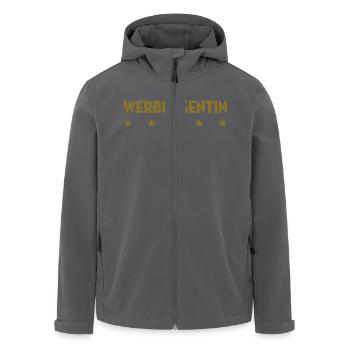 Werbungsberater Werbeagentin Werbung Marketing - Recycelte Männer Softshell-Jacke von Stanley/Stella - Anthrazit - Vorne - AI Model Male 185 light (185cm)