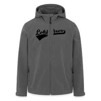 Lokführer - Recycelte Männer Softshell-Jacke von Stanley/Stella - Anthrazit - Vorne - AI Model Male 185 light (185cm)