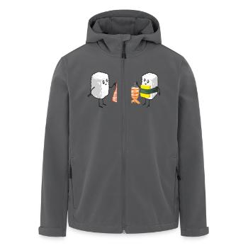 Sushi Shopping - Recycelte Männer Softshell-Jacke von Stanley/Stella - Anthrazit - Vorne - AI Model Male 185 light (185cm)
