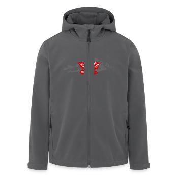 Canada - Maple Leaf & Mountain - Recycelte Männer Softshell-Jacke von Stanley/Stella - Anthrazit - Vorne - AI Model Male 185 light (185cm)