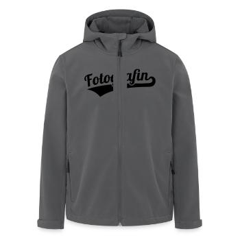 Fotografin - Recycelte Männer Softshell-Jacke von Stanley/Stella - Anthrazit - Vorne - AI Model Male 185 light (185cm)